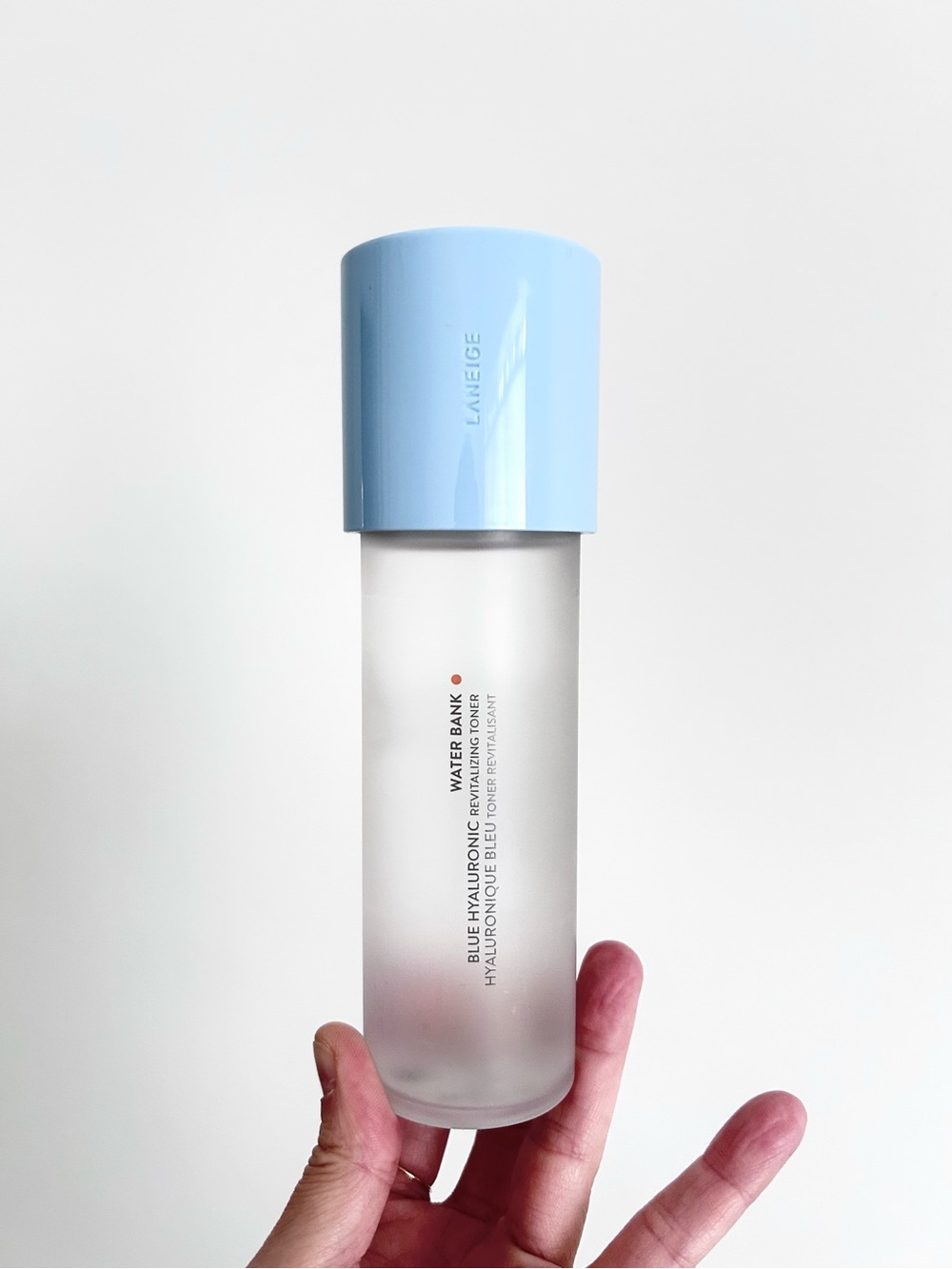 LANEIGE Hydrating Water Bank Moisturizer Hyaluronic Toner Full Sized Used Little